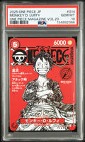 PSA GEM MT 10 Monkey D. Luffy [Japanese Promos] - 134892366
