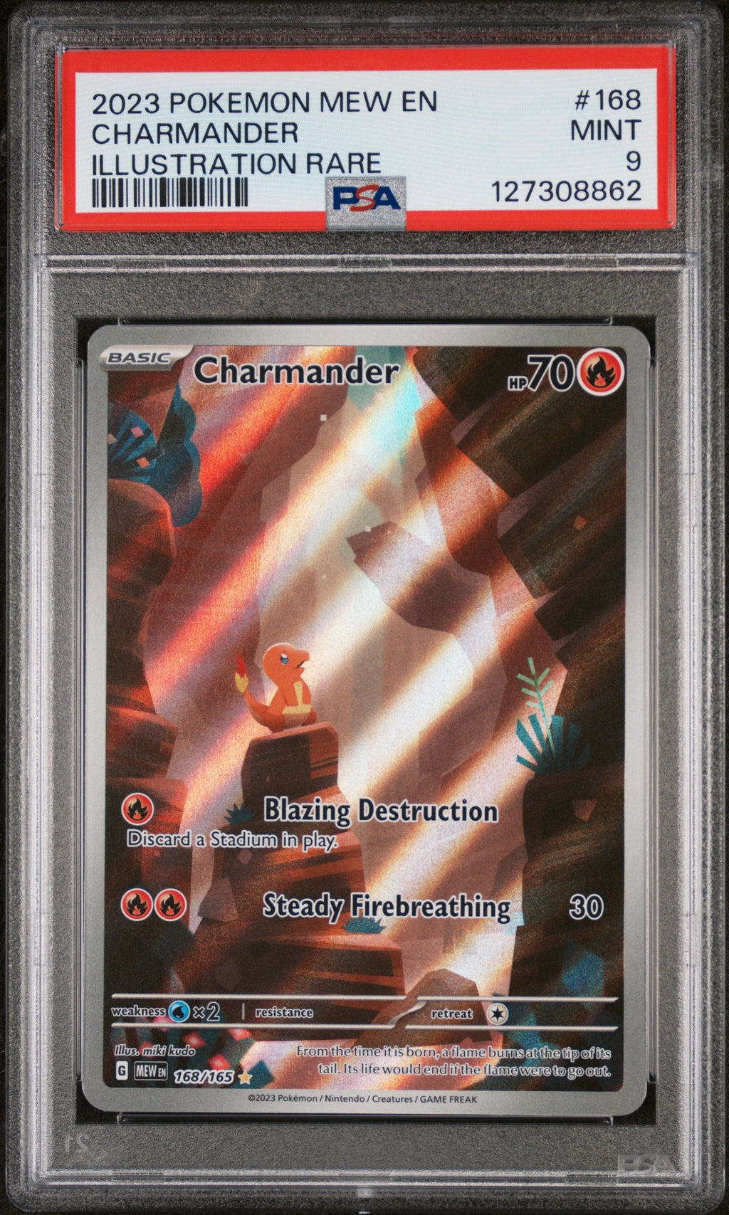 PSA MINT 9 Charmander(168/165) [Mew En-151] - 127308862