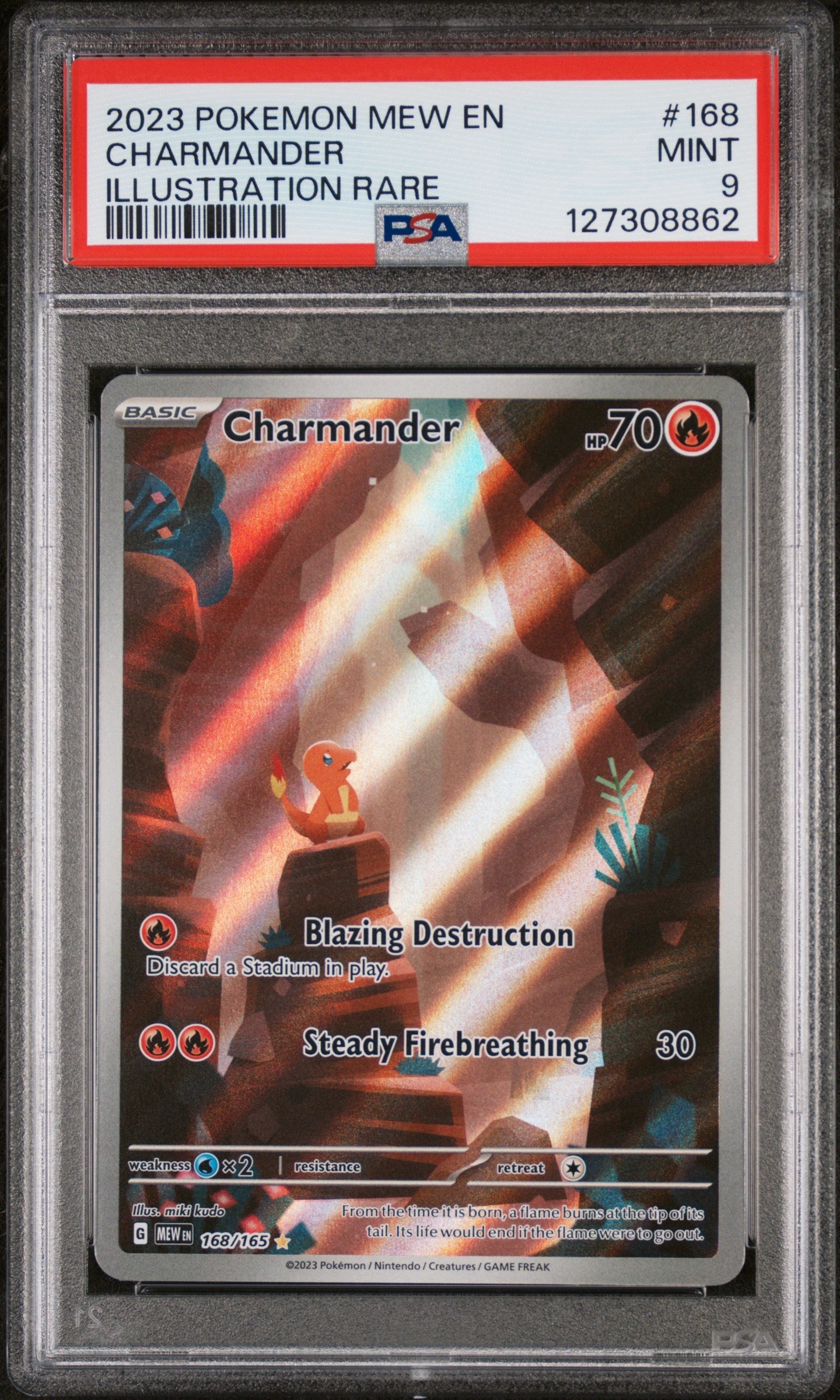PSA MINT 9 Charmander(168/165) [Mew En-151] - 127308862