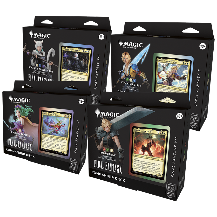 Magic The Gathering: FINAL FANTASY - Commander Deck Case (1 of each of 4 decks)