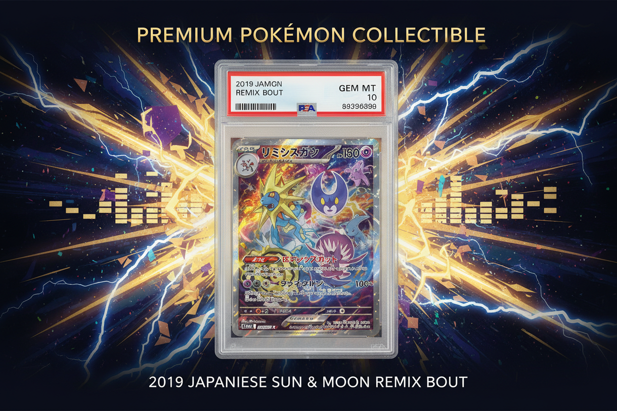 FA/BLASTS. & PPLP.GX REMIX BOUT 2019 POKEMON JAPANESE SUN & MOON REMIX BOUT PSA GEM MT 10