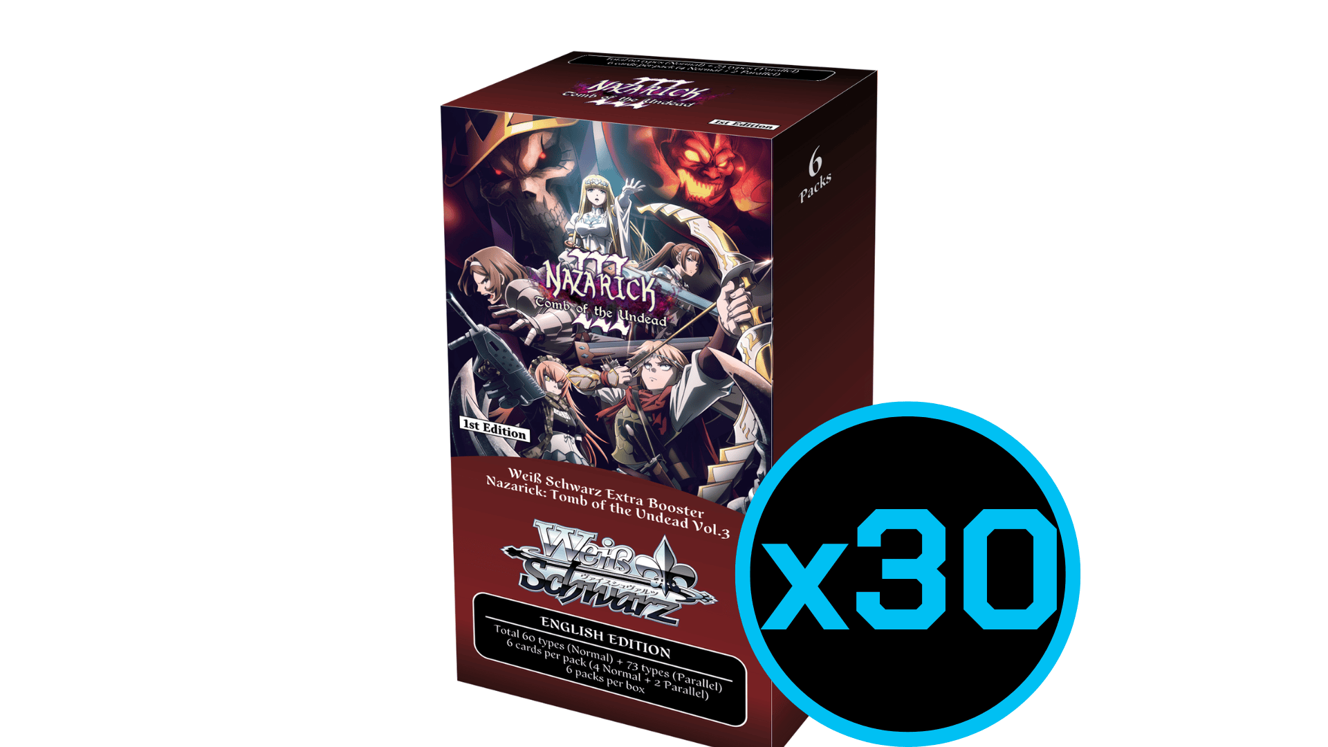 Weiss Schwarz: Nazarick: Tomb of the Undead Vol. 3 Booster Case (Pre-Order)
