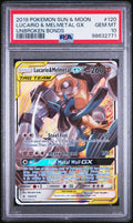 LUCARIO & MELMETAL GX UNBROKEN BONDS 2019 POKEMON SUN & MOON UNBROKEN BONDS PSA GEM MT 10